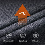 LETZTER TAG AKTION - 58% RABATT🏆Herren Fake Zweiteiler mit Revers Langarm Oberteile