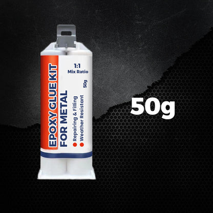 ✨Heat Resistant Waterproof Metal Repair Glue Epoxy Glue Kit for Metal + Free Gift (Pusher + Scraper)