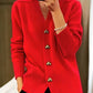 🌸Women's Casual Autumn Plain Yarn Buttoned Cardigan