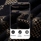 🔥Heißer Verkauf 54% OFF 🔥 Herren kariert gedruckt Mock Neck Verdickter Pullover Pullover