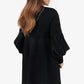 💖Limited Sale 50% OFF💖Women's Plus Size Lantern Sleeve Stand Collar Dress