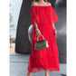 💕Limited Time 50% Off💕Elegant Chiffon Cake Long Dress