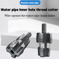🔥Hot Sale 50%🔥Electric Drill Compatible PVC Pipe Threader Kit with Various Die Sizes
