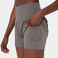 💖LAST DAY SALE 50% OFF💖High Waisted 2-in-1 Yoga Shorts & Side Pockets