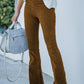 💖Limited Sale 50% OFF💖High Waist Slim Micro Corduroy Elastic Waist Lounge Pants