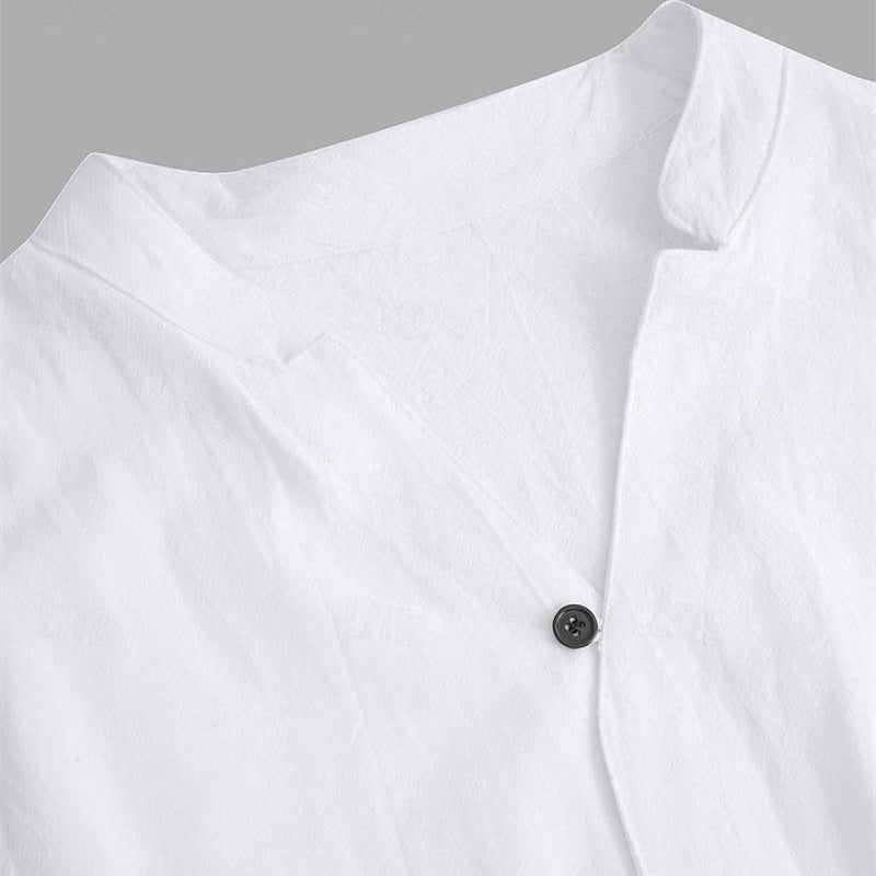 🎉BIG SALE🎉Men's Trendy Cotton Linen Top & Pants Two-Piece Set