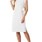 💕Limited Sale 50% OFF💕Women Round Neck Loose Split Wrinkle-Free Midi Dress with Pockets | Split Hem Airflow Design