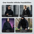 🎁 Heiße Aktion: 50 % Rabatt 🔥 Ninja Zip-Up Hoodie für Herren & Damen – Rundumschutz