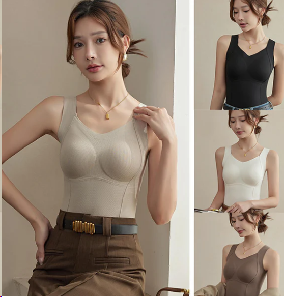 💖Limited Sale 50% OFF💖[Women’s Gift] Women's Thermal Tank Tops With Built-in Bra