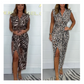 💕Limited Time 50% Off💕Woman’s Sexy Deep V-Neck Leopard Dress