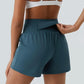 💖LAST DAY SALE 50% OFF💖High Waisted 2-in-1 Yoga Shorts & Side Pockets