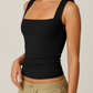 ✨LAST DAY BUY 1 GET 1 FREE✨Women's Square Neck Sleeveless Double-Layer Tank Top