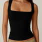✨LAST DAY BUY 1 GET 1 FREE✨Women's Square Neck Sleeveless Double-Layer Tank Top