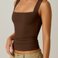 ✨LAST DAY BUY 1 GET 1 FREE✨Women's Square Neck Sleeveless Double-Layer Tank Top