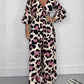 💖LAST DAY SALE 50% OFF💖Leopard print V-neck jumpsuit