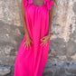 💕Limited Sale 50% OFF💕Women’s Elegant Floral Strap Maxi Dress