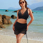 🏝️💖LAST DAY SALE 50% OFF💖👙Slimming Mesh Sheer Sarong Wraps Tummy Control Swimsuit
