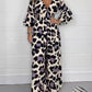 💖LAST DAY SALE 50% OFF💖Leopard print V-neck jumpsuit