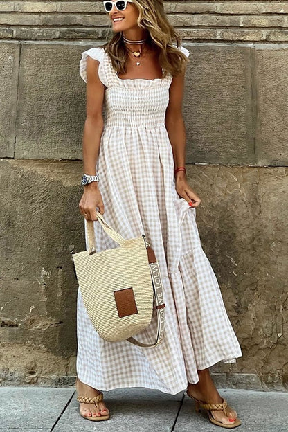 💖LAST DAY SALE 50% OFF💖Women's Vintage Plaid Clashing Dresses
