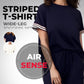 💖Limited Sale 50% OFF💖Women's Striped T-Shirt & Wide-Leg Joggers Set