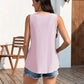 🎁Womens Tank Tops Sleeveless EyeletEmbroidery Scoop Neck Loose Fit Casual SummerFlowy