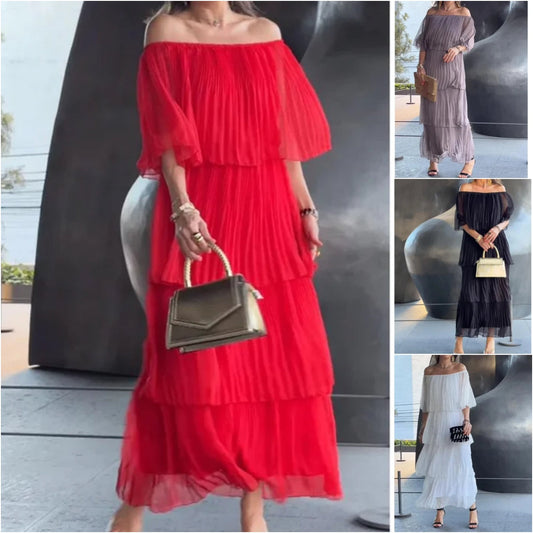 💕Limited Time 50% Off💕Elegant Chiffon Cake Long Dress