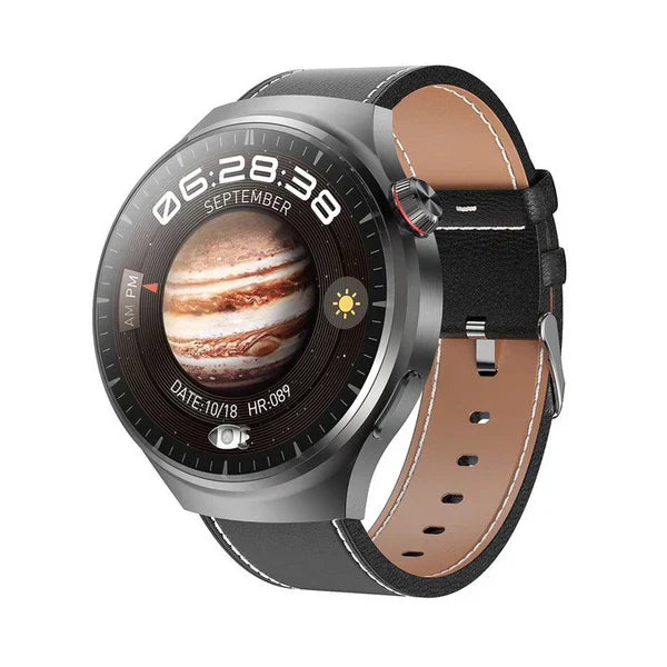 🎁 Watch 4 Pro⌚🏃‍♂️ Titanium Sport Case ✨ Sapphire Glass GT4PRO Smartwatch: Bluetooth Talking 💬 Waterproof 💧 & Voice Assistant!