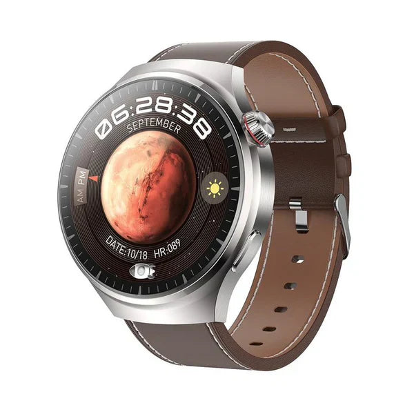 🎁 Watch 4 Pro⌚🏃‍♂️ Titanium Sport Case ✨ Sapphire Glass GT4PRO Smartwatch: Bluetooth Talking 💬 Waterproof 💧 & Voice Assistant!