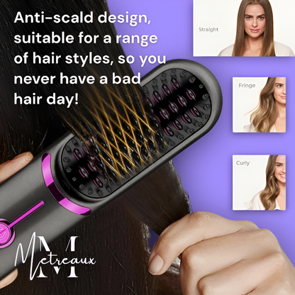 🔥⚡Summer Hot Sale 50% Off💁‍♀️Wireless Ceramic Heating Hair Straightening Comb