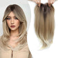 💇‍♀️Topper Layered Hair Hairpieces with Bangs for Women with Thinning Hair