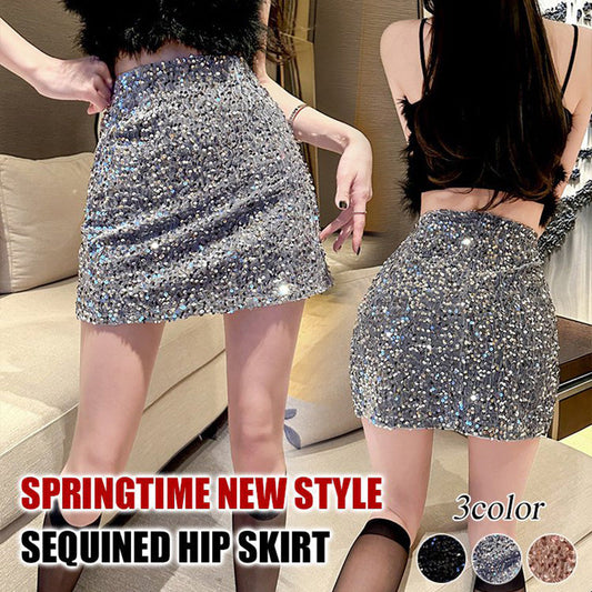 ✨New Arrival✨Shiny Sequined Mini Skirt