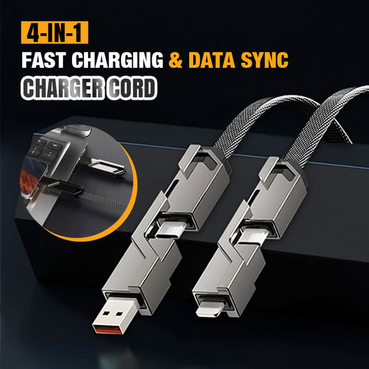 💥HOT SALE 50% OFF💥4-in-1 Fast Charging & Data Sync Charger Cord