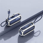 3-In-1 5000mAh Mini Power Bank with Rotating Foldable Interface