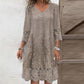 💖Limited Sale 50% OFF💖Elegant half sleeve v-neck lace dress for women