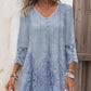 💖Limited Sale 50% OFF💖Elegant half sleeve v-neck lace dress for women