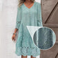 💖Limited Sale 50% OFF💖Elegant half sleeve v-neck lace dress for women