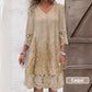 💖Limited Sale 50% OFF💖Elegant half sleeve v-neck lace dress for women