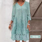 💖Limited Sale 50% OFF💖Elegant half sleeve v-neck lace dress for women