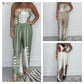 💖LAST DAY PROMOTION - 50%OFF💖Women’s Sexy Summer Print Loose Fit Strapless Jumpsuit