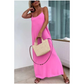 💖LAST DAY SALE 50% OFF💖Loose-Fit Spaghetti Strap Maxi Dress with Side Slit