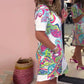 💖LAST DAY SALE 50% OFF💖Women Colorful Printed V-Neck Dress