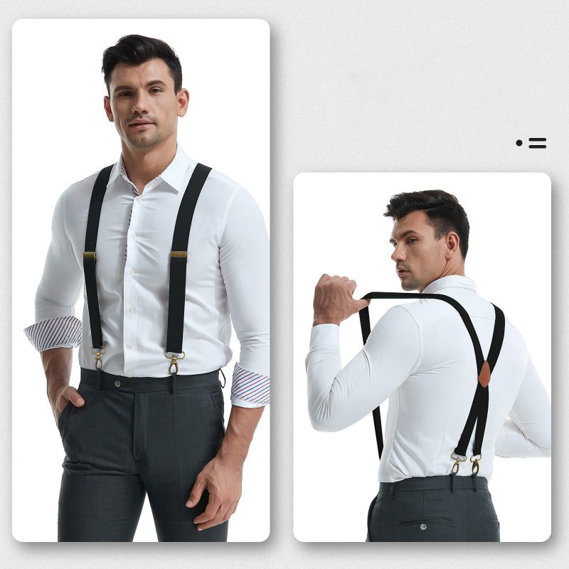 💖Limited Sale 50% OFF💖Leather Suspenders for handsome & Love