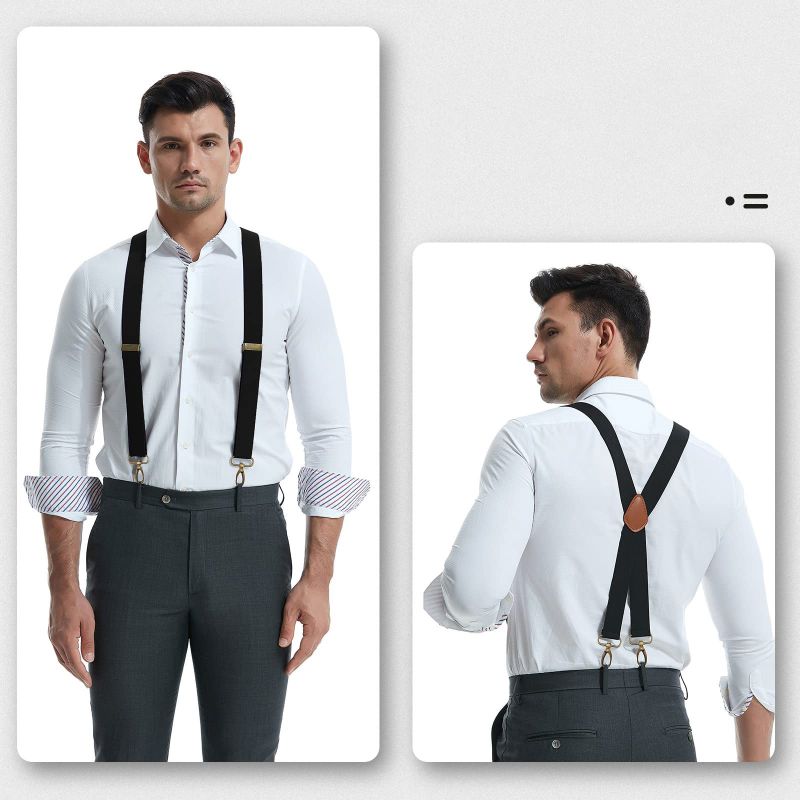 💖Limited Sale 50% OFF💖Leather Suspenders for handsome & Love
