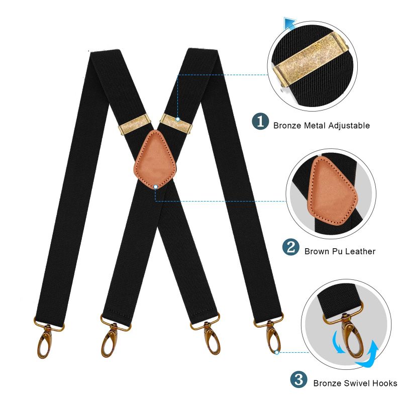 💖Limited Sale 50% OFF💖Leather Suspenders for handsome & Love