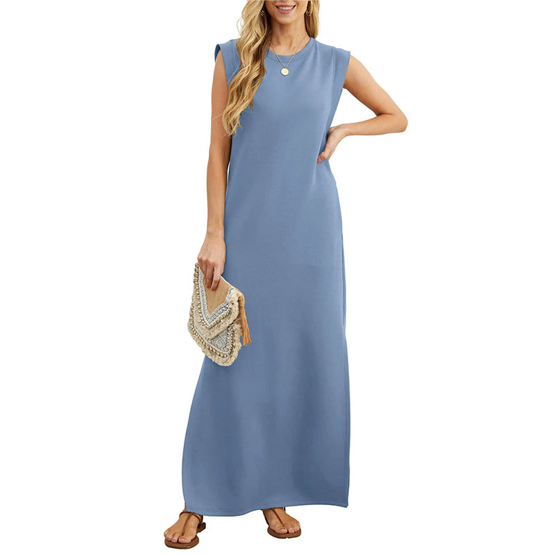 💖Limited Sale 50% OFF💖Women Loose Split Wrinkle-Free Long Dress