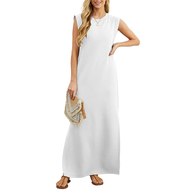 💖Limited Sale 50% OFF💖Women Loose Split Wrinkle-Free Long Dress