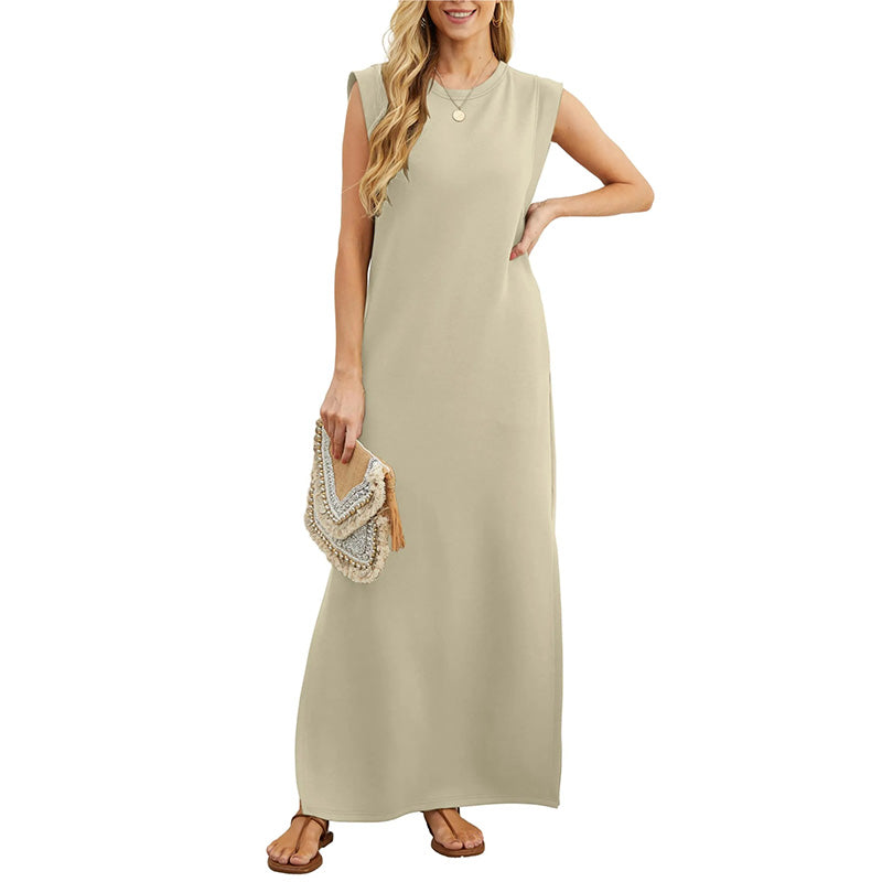 💖Limited Sale 50% OFF💖Women Loose Split Wrinkle-Free Long Dress