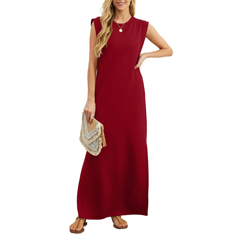 💖Limited Sale 50% OFF💖Women Loose Split Wrinkle-Free Long Dress