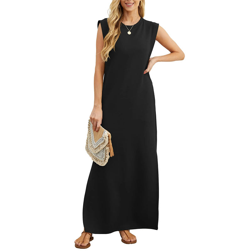 💖Limited Sale 50% OFF💖Women Loose Split Wrinkle-Free Long Dress