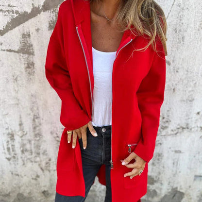 💖Limited Sale 50% OFF💖Casual Fashion Long-Sleeve Zip-Up Hooded Sweatshirt Jacket